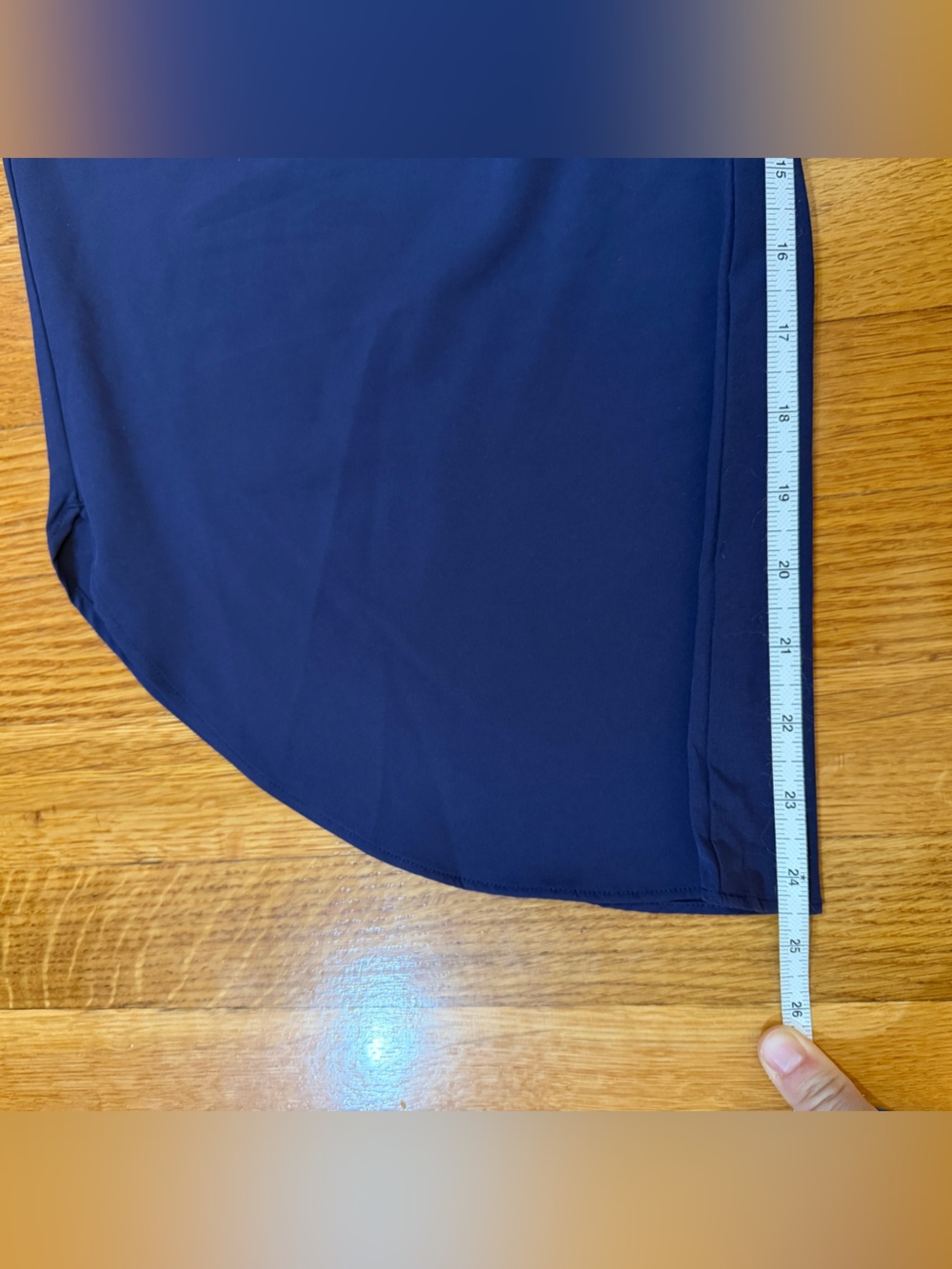 Halara Breezeful High Waisted Tummy Control Split Hem Pants Navy Blue Large NWT - Picture 4 of 7